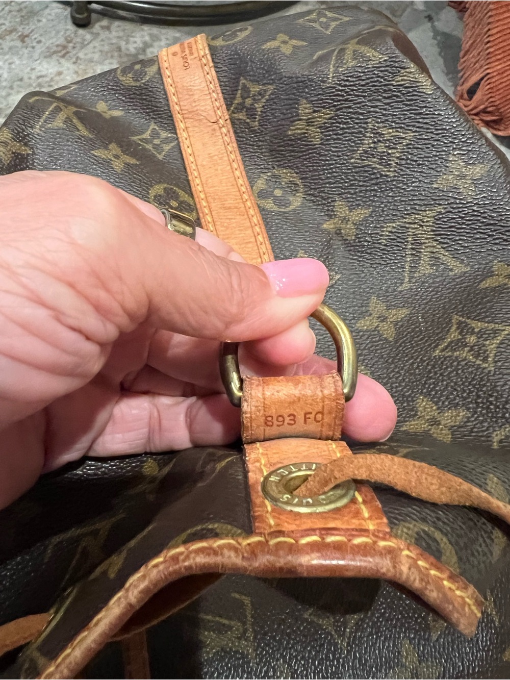 Louis Vuitton Monogram Canvas Drawstring Tote in Brown - Picture 12 of 14